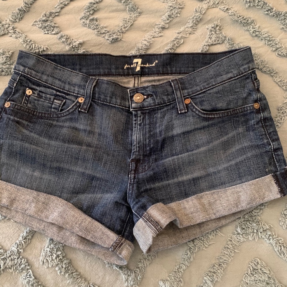 7 For All Mankind Denim shorts.